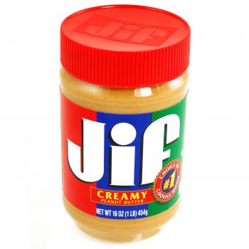 Jif Creamy Peanut Butter 454g Erdnussbutter aus fein gemahlenen Erdnüssen