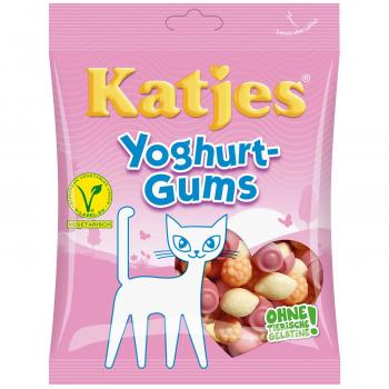 Katjes Yoghurt Gums 200g Softes Joghurt-Fruchtgummi, 6-fach sortiert.