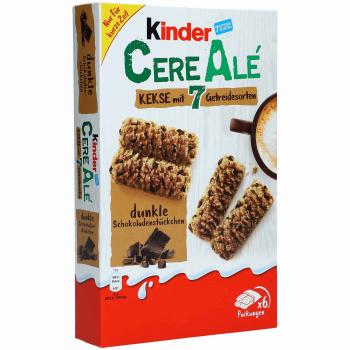 kinder CereAlé 6er 6 x 2 einzeln verpackte Kekse mit Cerealien und Schokoladenstückchen