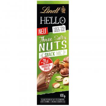 Lindt Hello Three Salty Nuts 100g