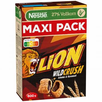 Lion WildCrush Schoko & Karamell 600g