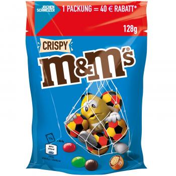 M&M'S Crispy 128g Dragierte Milch-Schoko-Kugeln