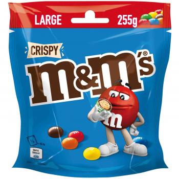 m&m's Crispy 255g Knusperreis-Kugeln in Milchschokolade mit Zucker-Überzug