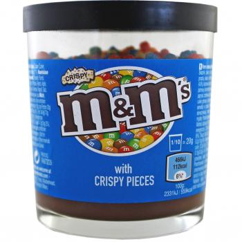 m&m's Crispy Brotaufstrich 200g Schoko-Creme mit bunten Crispies