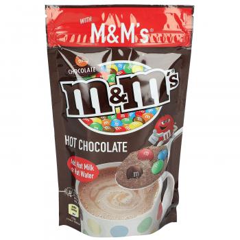 M&M'S Hot Chocolate 140g Kakaohaltiges Getränkepulver mit Milchanteilen und Schokolinsen mit Zuckerüberzug