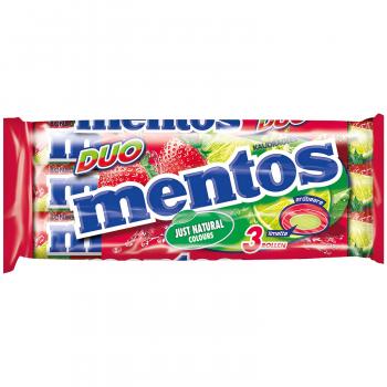 mentos Duo Erdbeere Limette 3x37,5g