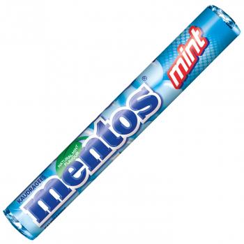 mentos Mint Rolle Kaudragees mit Minzgeschmack