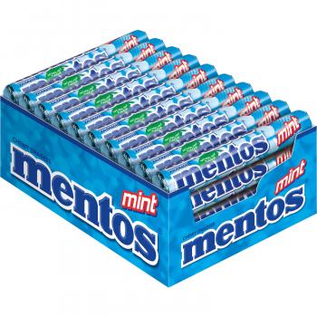 mentos Mint Rolle Kaudragees mit Minzgeschmack