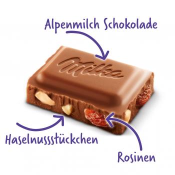 Milka Trauben Nuss 100g Alpenmilch Schokolade