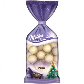 Milka Weihnachts Kugeln Weisse Schokolade 100g