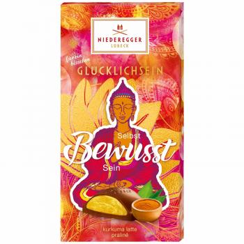 Niederegger Glücklichsein 'Bewusst' Praliné Tafel Kurkuma Latte 100g