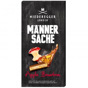 Niederegger Männersache Apple Bourbon 110g Gefüllte Vollmilch-Schokolade