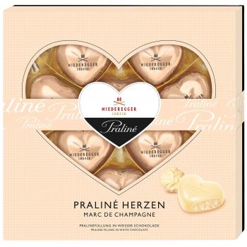 Niederegger Trüffel Herzen Marc de Champagne 125g