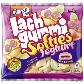 nimm2 Lachgummi Softies Joghurt 225g Gefülltes Fruchtgummi