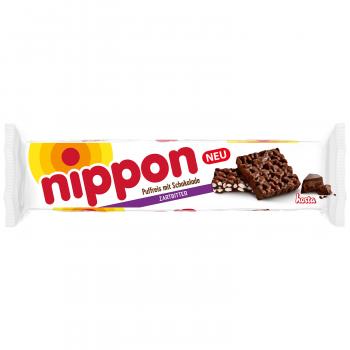 Nippon Zartbitter 200g Puffreis und Cerealien in Zartbitterschokolade