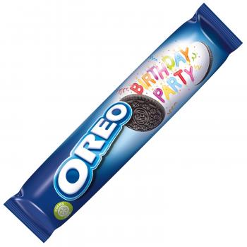 Oreo Birthday Party Kakaokekse mit Karamellgeschmackfüllung und bunten Streuseln