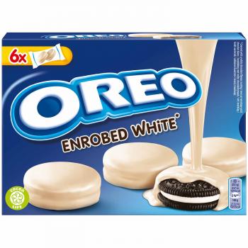 Oreo Enrobed White Doppelkekse aus Kakao-Gebäck mit Vanille-geschmack