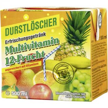 Durstlöscher Multivitamin 12-Frucht 500ml