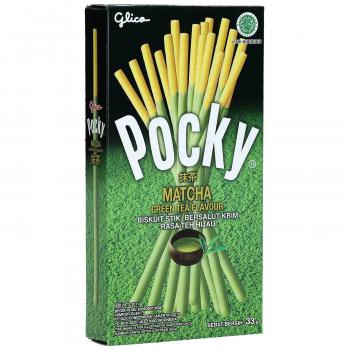 Pocky Matcha 33g Keksstangen mit Grüntee-Matcha-Geschmack