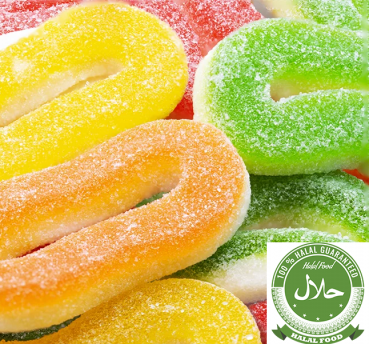 Rainbow Rings 100g Halal Fruchtgummi