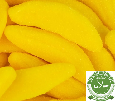 Fizzy Banana 100g Halal Fruchtgummi