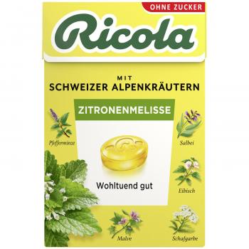 Ricola Zitronenmelisse ohne Zucker 50g