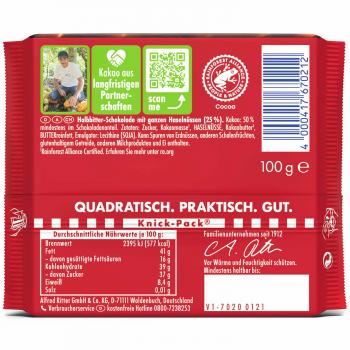 Ritter Sport Dunkle Voll Nuss 100g