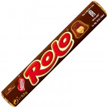 Rolo Rolle mit Schokoladenpralinen mit Toffee-Kern