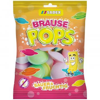 Sadex Brause Pops 40g Oblaten gefüllt mit 50% Brausepulver