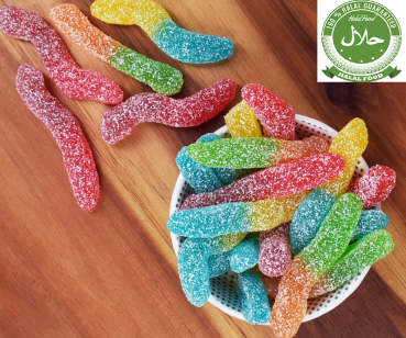 Sour Worms 100g Halal Fruchtgummi