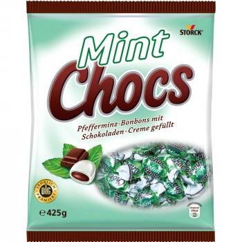 Storck Mint Chocs 425g Pfefferminz-Bonbons mit Schokoladen-Creme-Füllung