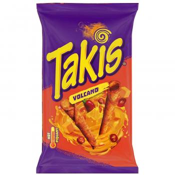 Takis Volcano 100g Gerollte Maischips mit Chili-Käse-Geschmack