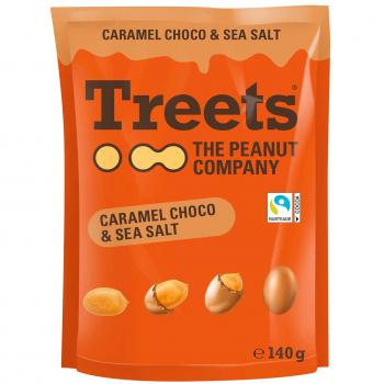 Treets - The Peanut Company Peanuts Caramel Choco & Sea Salt 140g