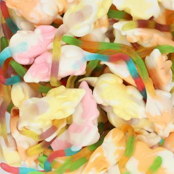 Trolli Playmouse 75 Schaumzuckermäuse mit extralangem Fruchtgummi-Schwanz