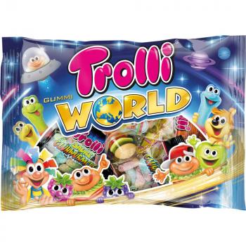 Trolli World 230g XXL-Packung mit verschiedenen Fruchtgummi- und Schaumzuckerbonbons