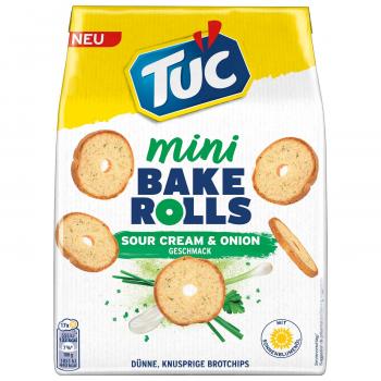 TUC Bake Rolls Mini Sour Cream & Onion 150g