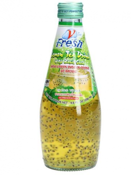 Lemon Tea Drink mit Basilikum Seed 290ml 