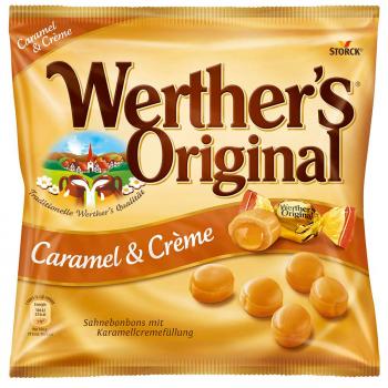 Werther's Original Caramel & Crème 225g Sahnebonbons mit Karamellcreme-Füllung