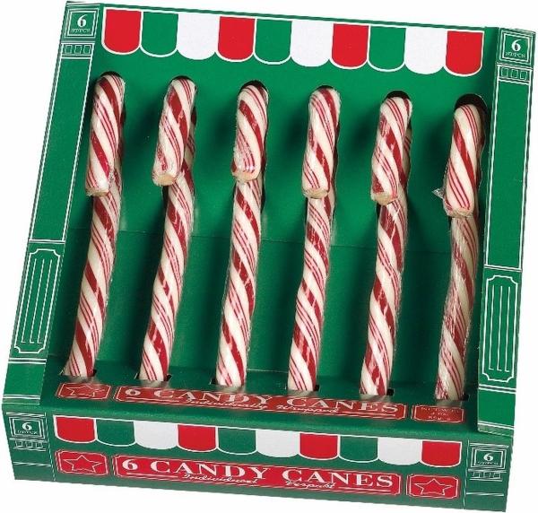 Hamlet Candy Canes Zuckerstangen 6x14g Rot/Weiss