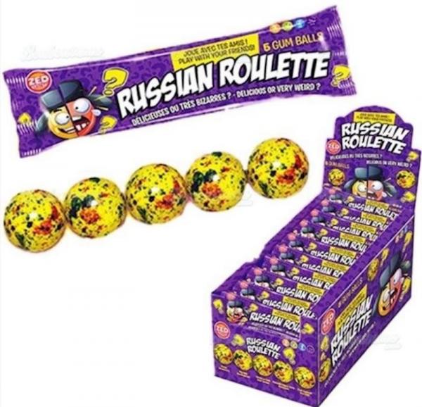 ZED Candy Russisch Roulette 5 Kaugummi Kugeln