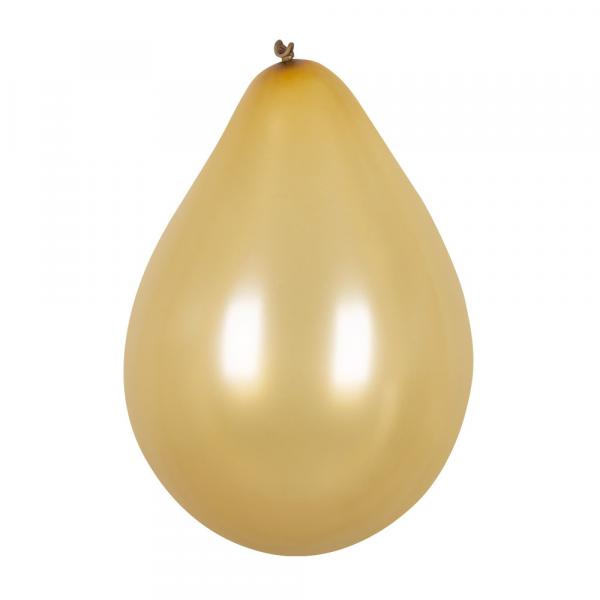 Latex Ballons 6 Stück Gold 23cm