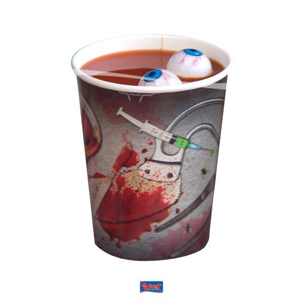 Becher 250ml Bloody Halloween 8 Stück