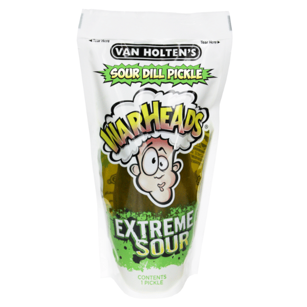 Van Holten's Warheads Extreme Sour Dill Pickles 140g