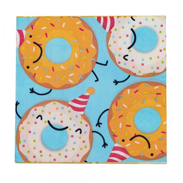 20 Papierservietten Donut 33 x 33 cm