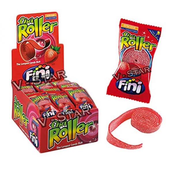 Fini Roller Strawberry Saures Fruchtgummi