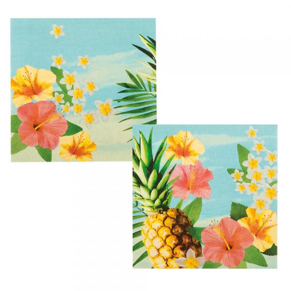 20 Papierservietten Paradise Hawaii 33 x 33cm