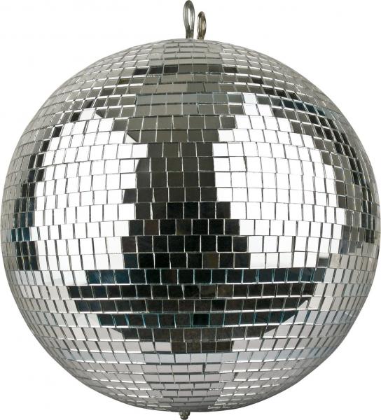 Disco Spiegelkugel Spiegelball 20cm Silber