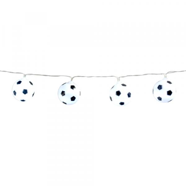 LED Lichterkette Fussball Weiss 140cm