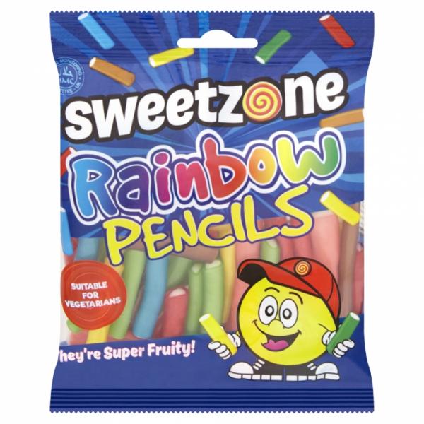 Sweetzone Rainbow Pencils Bag 90g Regenbogen Stifte