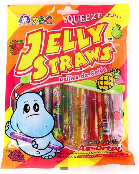 Hippo Jelly Straws Sticks 300g